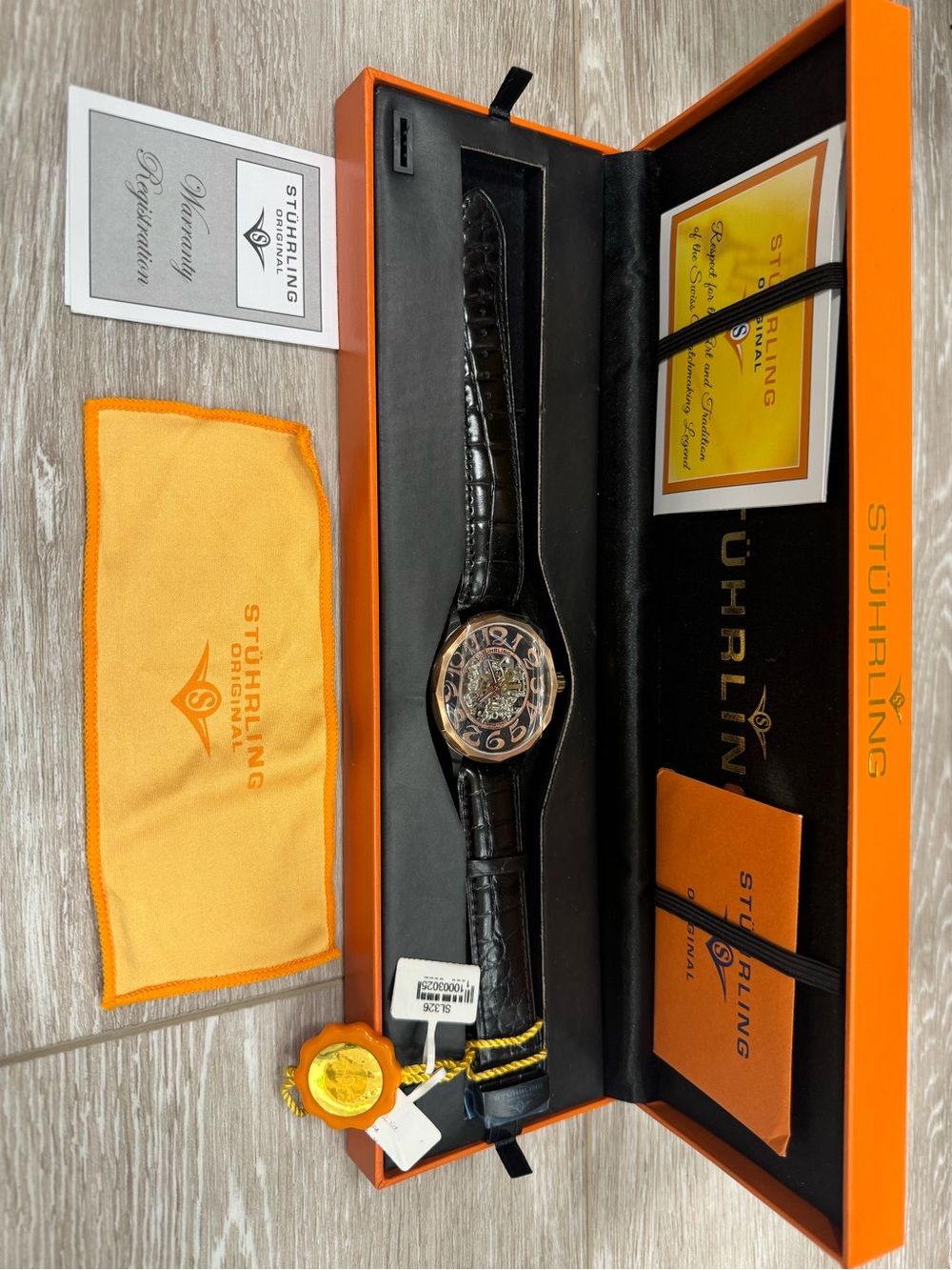 STUHRLING Cesario 227 Automatic 43mm Skeleton - Picture 2 of 3